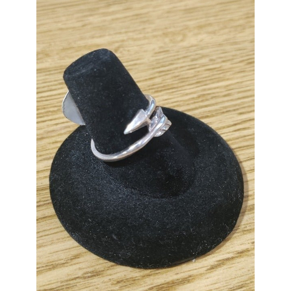 Arrow Wrap Stackable Thumb Silver 925 Ring Size 7 - Picture 2 of 5